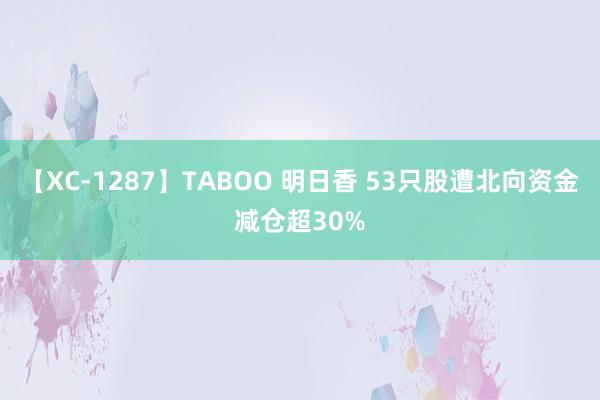 【XC-1287】TABOO 明日香 53只股遭北向资金减仓超30%