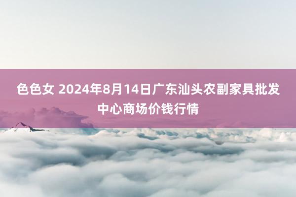 色色女 2024年8月14日广东汕头农副家具批发中心商场价钱行情