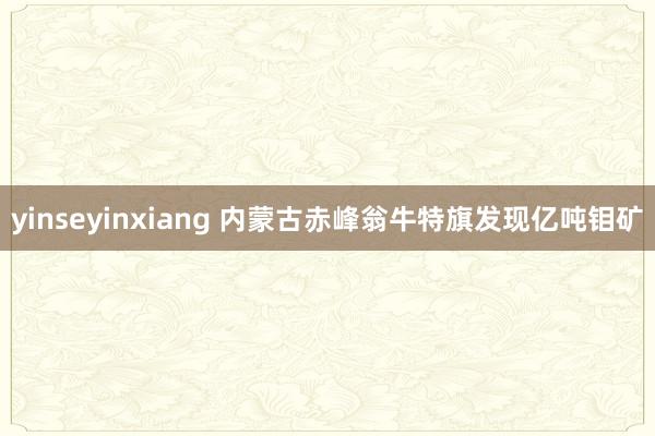 yinseyinxiang 内蒙古赤峰翁牛特旗发现亿吨钼矿