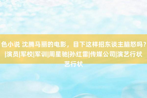 色小说 沈腾马丽的电影，目下这样招东谈主脑怒吗？|演员|军校|军训|周星驰|孙红雷|传媒公司|演艺行状